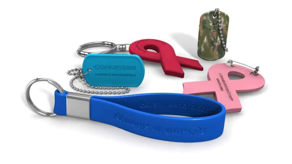 Keychains, Pins, & Dogtags