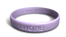 Debossed Hope Cancer Band