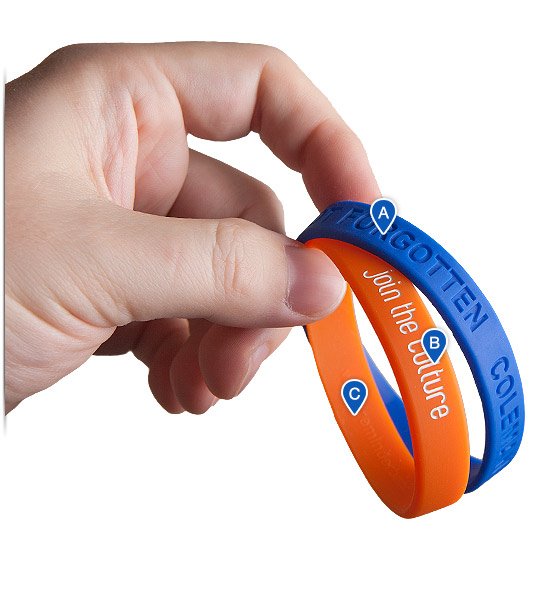 thumbnail image 2 of 5-10000 Pcs Custom Silicone Wristbands Bulk With Your Text, Clipart, Personalized 1/2 Inch Rubber Bracelets For Motivation, Events, Gifts, Support, Fundraisers, Awareness (6.Solid Color With Icons 2 of 13