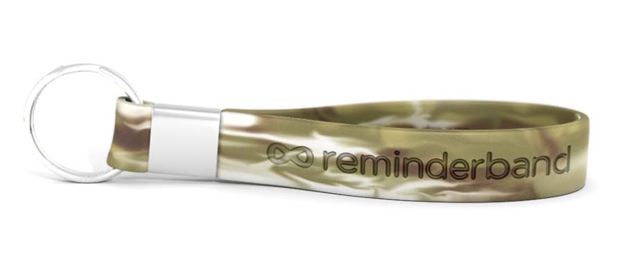 Custom Silicone Band Keychain by Reminderband